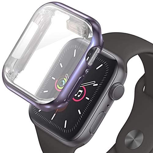 Apple Watch アップルウォッチ フルカバーケース グレー Gray 40mm / Series6 Series5 Series4 SE ケース カバー 全面保護 耐衝撃 シリーズ 4/5/6/SE：40mm