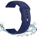 20mm 22mm時計バンド 簡単に取り付け取り外しの防水柔らかいシリコンスポーツ交換バンドスマートウォッチ交換用バンド 交換ベルト スポーツバンド高級シリコンバンド 専用スポーツバンド 通気 汚れ防止 水洗い可 ... Midnight blue