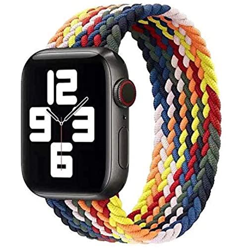 apple watch バンド iwatch バンド 【2021年最新スタイル】デッドソロループ 編組バンド apple watch 6/5/4/3/2/1/SEに対応 アップルウォッチ バンド 42mm/44mm-s レインボー apple watch バンド iwatch バンド 【2021年最新スタイル】デッドソロループ 編組バンド apple watch 6/5/4/3/2/1/SEに対応 アップルウォッチ バンド 42mm/44mm-s レインボー