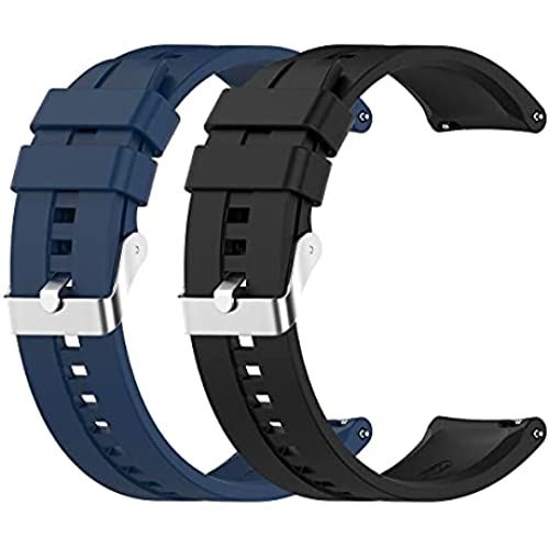 【 2点セット 】monoii Huawei watch GT2 / GT2 PRO / GT2e 交換 ベルト 46mm HUAWEI WATCH 対応 バンド シリコン ファーウェイ 互換品 ブラック/ネイビー 【 2点セット 】monoii Huawei watch GT2 / GT2 PRO / GT2e 交換 ベルト 46mm HUAWEI WATCH 対応 バンド シリコン ファーウェイ 互換品 ブラック/ネイビー