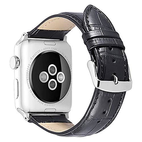 Nywing For apple watch バンド 38mm 42mm 40mm 44mm本革 アップルウォッチバンド iWatchバンド apple watch series 5 4 3 2 1 鰐皮紋様 レザー ... ブラック Nywing For apple watch バンド 38mm 42mm 40mm 44mm本革 アップルウォッチバンド iWatchバンド apple watch series 5 4 3 2 1 鰐皮紋様 レザー ... ブラック