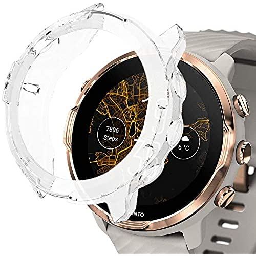 Miimall 対応Suunto(スント) 7 専用ケース Suunto 7 カバー ソフト TPU材質 ぴったり対応 擦り傷防止 軽量 防衝撃 スント7 保護ケース バンパー(クリア) Miimall 対応Suunto(スント) 7 専用ケース Suunto 7 カバー ソフト TPU材質 ぴったり対応 擦り傷防止 軽量 防衝撃 スント7 保護ケース バンパー(クリア)