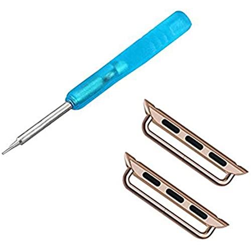 Apple Watch バンド アダプター Sakula アップルウォッチ用 交換金具 Apple Watch Seraies 6 SE 5 40mm Seraies 3 38mm 対応 連結器 ローズゴールド