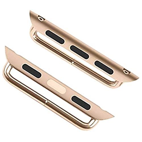 Apple Watch バンド アダプター Sakula アップルウォッチ用 交換金具 Apple Watch Seraies 6 SE 5 40mm Seraies 3 38mm 対応 連結器 ローズゴールド