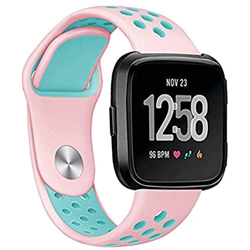 対応Fitbit Versa バンドシリコーン製Fitbit Versa 2/Lite/SE バンド/ベルト 交換用バンドスポーツ 柔らかいシリコンバンド超薄 簡単装着 多色選択 交換ベルド (ピンクグリーン) 対応Fitbit Versa バンドシリコーン製Fitbit Versa 2/Lite/SE バンド/ベルト 交換用バンドスポーツ 柔らかいシリコンバンド超薄 簡単装着 多色選択 交換ベルド (ピンクグリーン)