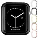 Miimall Apple Watch金属製バンパー ケース 超軽量型 耐衝撃性 装着簡単 シンプル メタリック材質 アップルウォッチSeries3 2 1カバー(ブラック 42mm)(2)