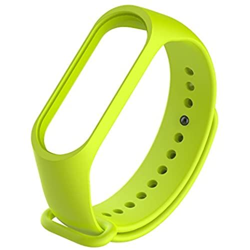 XIHAMA For Xiaomi Mi Band 4 Mi Band 3 最新ブレスレット バンド ベルト 交換用 シリコン製 カラフル 11色あり (緑)