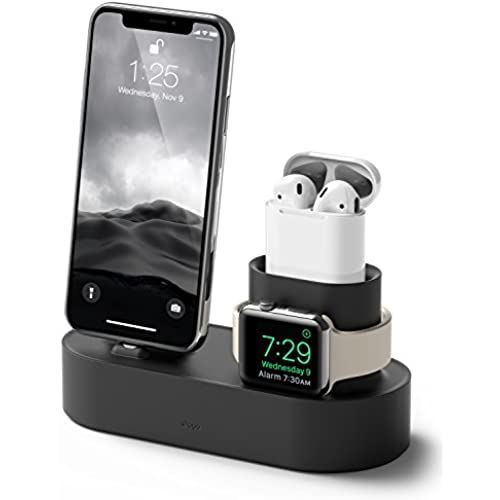 yelagoz iPhone Apple Watch AirPods X^h VR [dX^h  P[u ̂ Ή [dhbN  N[h z_[ Charging Hub [ ACtH ... ubN