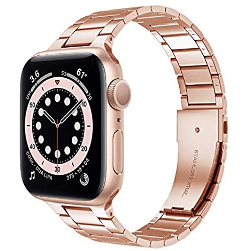 Miimall Apple Watch SE/6/5/4/3/2/1 バンド アップルウォッチ 6 交換バンド 金属 高級ステンレスバンド ステンレス 調節可能 ビジネス風 高級感 Apple Watch SE 交換バンド(シャンペン色/42mm 44mm) Miimall Apple Watch SE/6/5/4/3/2/1 バンド アップルウォッチ 6 交換バンド 金属 高級ステンレスバンド ステンレス 調節可能 ビジネス風 高級感 Apple Watch SE 交換バンド(シャンペン色/42mm 44mm)