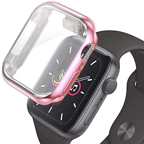 ・対応機種 ?「40mm/44mm」Apple Watch Series 6 アップルウォッチシリーズ6 / Apple Watch SE アップルウォッチSE / Apple Watch Series 5 アップルウォッチシリーズ5 / Apple Watch Series 4 アップルウォッチシリーズ4「38mm/42mm」 Apple Watch Series 2 アップルウォッチシリーズ2 / Apple Watch Series 3 アップルウォッチシリーズ3 対応するサイズをお選びください。シリーズ6までのすべてのアップルウォッチに対応します。全面保護 ?アップルウォッチ用保護ケースには耐久性と柔軟性に優れたTPU素材を採用しました。傷に強く、また、耐衝撃性を同時に兼ね備えた弾力性のあるTPU素材により、側面からの擦り傷、衝撃を有効的に防止し、アップルウォッチを保護します。また、バンパーだけでなくフルカバータイプの保護ケースとなっていますので、アップルウォッチ本体の液晶画面への傷や衝撃を緩和し、大切なApple Watchをしっかりと保護します。アップルウォッチすべての側面を完全に覆い保護しながら、アップルウォッチをいつまでも綺麗に保ちます。超薄型・高透明度 ?重さを感じにくい超薄型1mmの超軽量設計。薄い保護ケースですのでアップルウォッチ本体にしっかりフィットし、つけている感覚が少なくアップルウォッチ本来の快適なつけ心地を再現。また、非常に透明度が高い保護ケースなのでApple Watch本来の美しさを損ないません。Apple Watch本体の側面をぐるっと囲むデザインの保護カバーでアップルウォッチとの一体感も抜群。保護ケース本体のコーティングにより汚れがついた場合も簡単に拭き取ることができます。機能性 ?正確なカットアウトの保護ケースでアップルウォッチの各ボタンの操作はアップルウォッチ本来の操作感に近く、快適に操作できます。また、アップルウォッチのバンド部分に干渉しないデザインでバンドの交換もスムーズに行えます。また、アップルウォッチ裏のセンサー部分にカバーがない設計なので、アップルウォッチに保護ケースを装着したままで充電が可能です。保護ケース内側全面には、グレア現象（密着痕や虹色に反射し、操作不能になる現象）を防止するドット加工を施しております。万が一、保護ケースとアップルウォッチ本体のスクリーンとの隙間に水や汗が入ってしまった場合はアップルウォッチのタッチ感度に影響しますので、保護ケースを取り外して布で拭き取ってください。・自分らしいカラーを ?カラーは全19色を展開。いつでも自分らしいカラーでおしゃれに。バンパー部にメッキ加工を施したメタリックカラーの保護ケース、つや消しのマットカラーの保護ケース、高透明のクリアの保護ケース、アップルウォッチのカラーに合うお好みのカラーの保護ケースをお選びください。日本語の説明書を同梱していますので、初めての方でも簡単に取り付けができます。その日の気分や服に合わせて色を変えて素敵なアップルウォッチライフを楽しめます。※在庫更新のタイミングにより、在庫切れの場合やむをえずキャンセルさせていただく可能性があります。ご了承のほどよろしくお願いいたします。
