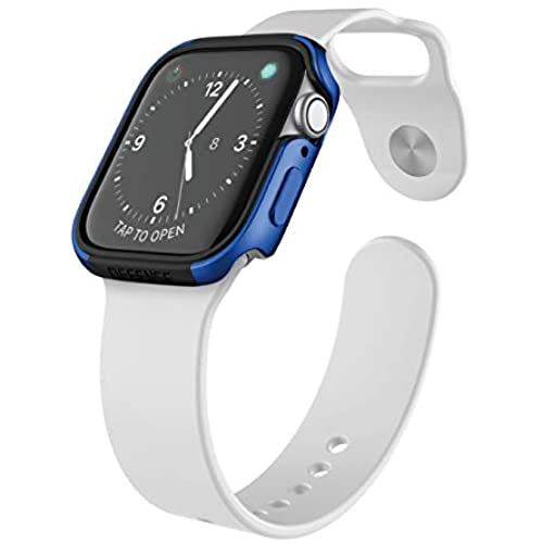 Apple Watch 44mm 用 ケース 【 X-Doria 】 DEFENSE EDGE シリーズ プレミアム アルミニウム x TPU バンパー フレーム ハイブリッド （2層構造) スリム 用 ケース 【 ブルー 】 並行輸入品 44 mm ブルー.