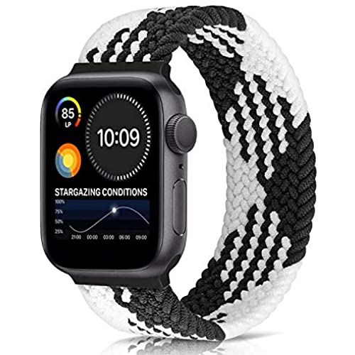 apple watch バンド iwatch バンド 【2021年最新スタイル】デッドソロループ 編組バンド apple watch 6/5/4/3/2/1/SEに対応 アップルウォッチ バンド 38mm/40mm-s ホワイト+ブラック apple watch バンド iwatch バンド 【2021年最新スタイル】デッドソロループ 編組バンド apple watch 6/5/4/3/2/1/SEに対応 アップルウォッチ バンド 38mm/40mm-s ホワイト+ブラック