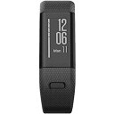 ONTUBE バンド 対応 Garmin vivosmart HR ，高級 シリコーン製腕時計ストラップ/バンド 交換ベルト for Garmin vivosmart HR (深黒)