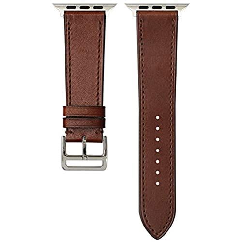 【栃木レザー Apple Watch 専用交換バンド】 Series 1,2,3 (42mm)/4,5,6,SE (44mm)用 アップルウォッチ バンド ベルト 本革 レザー 時計ベルト : ダークブラウン(シルバー) / ロング(L): 手首周り 160-190mm対応 【栃木レザー Apple Watch 専用交換バンド】 Series 1,2,3 (42mm)/4,5,6,SE (44mm)用 アップルウォッチ バンド ベルト 本革 レザー 時計ベルト : ダークブラウン(シルバー) / ロング(L): 手首周り 160-190mm対応