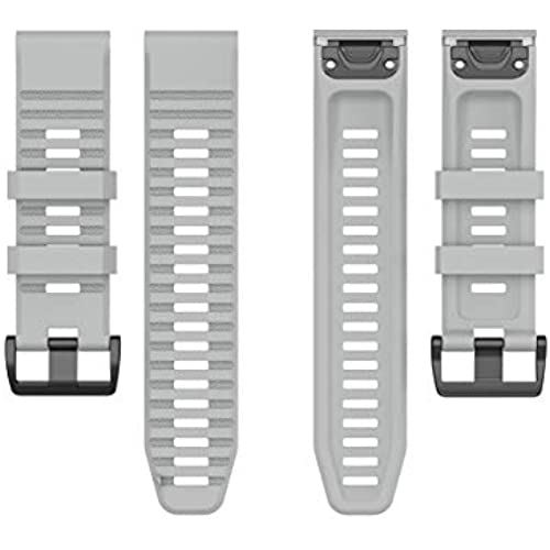 PINHEN For Garmin Fenix6X / Fenix5X/5X plus シリコン製 スポーツバンド 26mm クイックリリース 工具不要 替えバンド (Fenix6X / Fen..