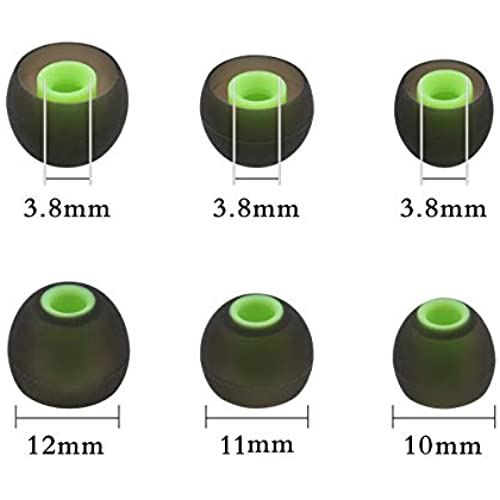 A-Focus イヤチップ イヤーピース 弾丸 シリコンチップ φ3.8mm−4.0mm内径イヤホン...