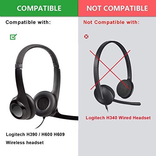交換用イヤーパッド フォームクッションピロー Logitech H390 / H600 H609 ワイヤ...
