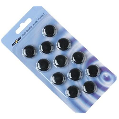 【汎用】 イヤーピース イヤフォン カバー スポンジクッション 12個入り ブラック