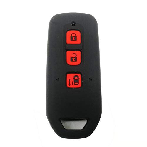 シリコンスマートキーカバー ホンダ系 ブラック 3ボタン 新型NBOX NBOXカスタムなど用キーケース キー..