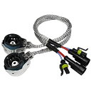 YUNPICAR D2/D4系汎用 交換用ケーブル 純正補修用キット アダプター 35W/55Wバラスト対応 12V/24V車 コネクター 高品質 防水 2本入り (D2系/D4系 アダプター)