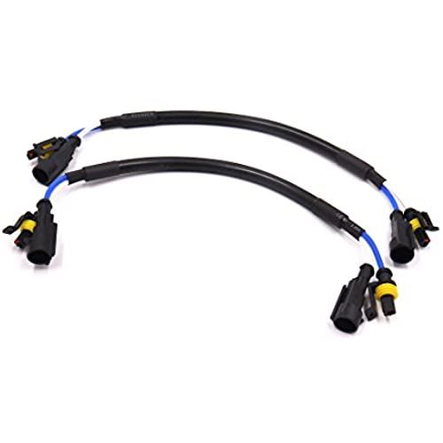 uxcell HID キセノンバルブ 35cmの長さ 車用 HID キセノン 延長 高圧 ケーブル ワイヤー ハーネス 2個入り