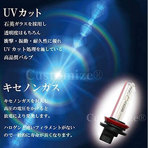 H1 55W 10000K HIDバルブ コンバージョン バルブ 交換用 2個セット 2