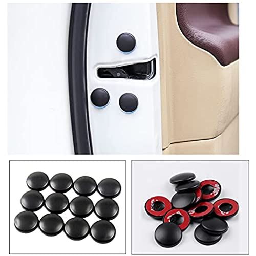 [12点セット 黒色] 日産 エクストレイル・ 日産 NV150 AD ・ 日産 セレナ・ 日産 キューブ ・ 日産 シルフィ・ 日産 シーマハイブリッド 車用ドアネジカバー カードア保護カバー ドアキャップ 錆防止 防水 防雨 取り付け簡単