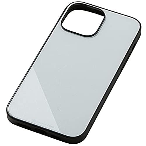 Deff（ディーフ） Hybrid Clear Case Etanze for iPhone13 背面に化学強化ガラスを使った質感の高い メタリック パールカラー 美しいハイブリッドケース (メタリックホワイト, iPhone 13 Pro Max)