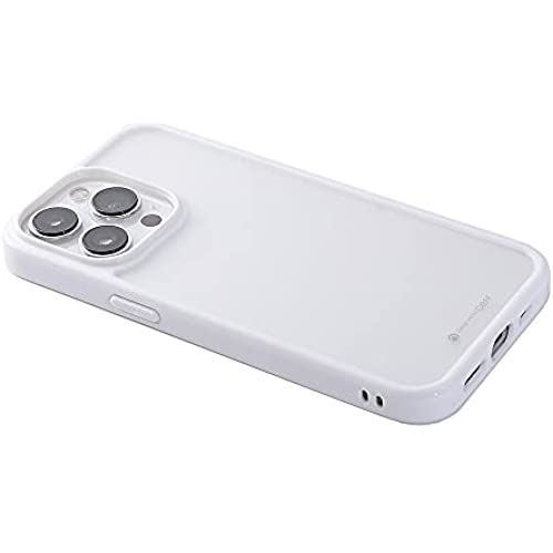 Deff（ディーフ） Hybrid Clear Case Etanze Lite for iPhone 13 ハーフマットガラスとTPU素材を組み合わせた耐衝撃ハイブリッドケース MIL規格に準拠 (ホワイト, iPhone 13 Pro)