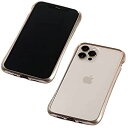 Deff（ディーフ） CLEAVE Aluminum Bumper for iPhone 12 / 12 Pro アルミバンパー Diamond Carving（菱形の彫刻）による表面仕上げで美しく持ちやすい アルミニウム合金A6061使用 (ゴールド)