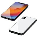 Deff(ディーフ) Hybrid Case Etanze for iPhone XR エタンゼ iPhone XR対応 ガラス (ホワイト)