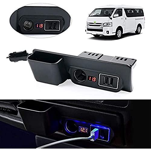 Mixsuper トヨタ ハイエース レジアスエース 200系 増設電源ユニット 増設用キット 分配器 USB QC3.0 x2 シガーソケット 急速充電 電源ユニット TOYOTA HIACE 200 2004年8月~ ...