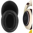 Geekria イヤーパッド QuickFit 互換性 パッド Sennheiser HD515, HD518, HD555, HD595, HD560s ヘッドホンに対応 イヤパッド/イヤークッション/イヤーカップ (プロテインレザー/ブラック)