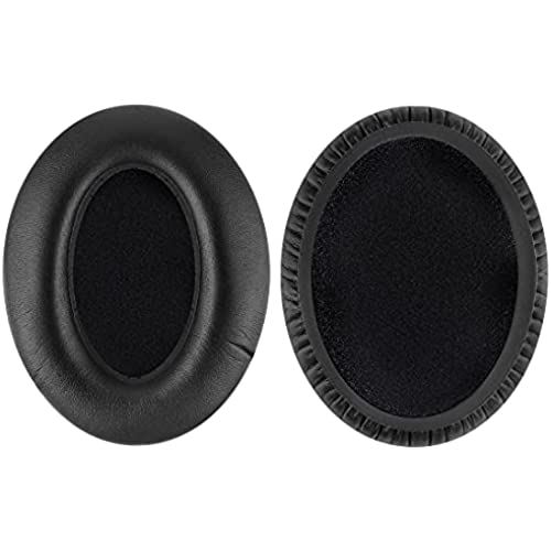 Geekria イヤーパッド QuickFit 互換性 パッド Sennheiser HD515, HD518, HD555, HD595, HD560s ヘッドホンに対応 イヤパッド/イヤークッション/イヤーカップ (プロテインレザー/ブラック)