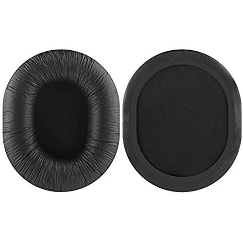 Geekria イヤーパッド QuickFit 互換性 パッド Audio Technica ATH-M40fs ATH-D40fs ATH-M66 ヘッドホンに対応 パッド イヤー/イヤーカップ (プロテインレザー/ブラック)