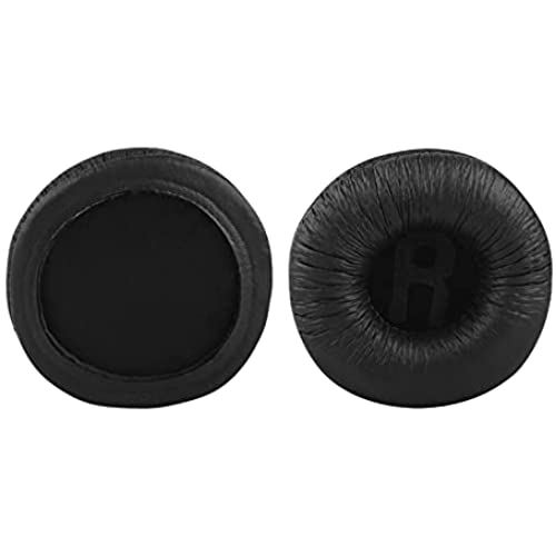 Geekria イヤーパッド QuickFit 互換性 パッド JBL JR300, JR300BT, T450BT, T500BT, Tune 500, Tune 500BT, Tune 510BT, Tune 600BTNC ヘッドホンに対応 パッド イヤー/イヤーカップ (プロテインレザー/ブラック)