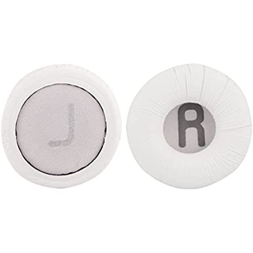Geekria イヤーパッド QuickFit 互換性 パッド JBL JR300, JR300BT, T450BT, T500BT, Tune 500, Tune 500BT, Tune 510BT, Tune 600BTNC ヘッドホンに対応 パッド イヤー/イヤーカップ (プロテインレザー/白い)