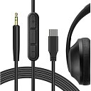 Geekria ケーブル QuickFit USB-C Digital to Audio 互換性 オーディオコード Bose Noise Cancelling Headphones 700, NCH 700, NC 700 ヘッドホンケーブル、Type-C に適合する インラインマイクと音量コントロール 170 cm