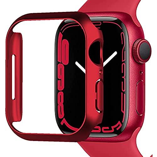 Miimall 対応Apple Watch Series7 45mm 専用ケース 【2021新モデル】アップルウォッチ 45mm 保護カバー PC材質 超簿軽量 衝撃吸収 装着簡単 傷防止 Apple Watch 7 ケース(45mm|レッド) Miimall 対応Apple Watch Series7 45mm 専用ケース 【2021新モデル】アップルウォッチ 45mm 保護カバー PC材質 超簿軽量 衝撃吸収 装着簡単 傷防止 Apple Watch 7 ケース(45mm|レッド)