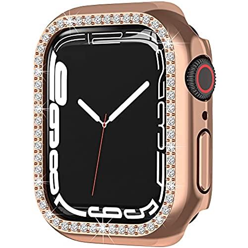 Miimall【2021新モデル】Apple Watch Series 7 41mm 専用ケース ラインストーン お洒落 傷防止 超簿軽量 PC材質 アップルウォッチ 7 41mm カバー 衝撃吸収 装着簡単 Apple Watch 7 ケース(41mm|ローズゴールド) Miimall【2021新モデル】Apple Watch Series 7 41mm 専用ケース ラインストーン お洒落 傷防止 超簿軽量 PC材質 アップルウォッチ 7 41mm カバー 衝撃吸収 装着簡単 Apple Watch 7 ケース(41mm|ローズゴールド)