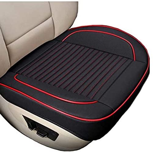 [inotenka] 車用 シートカバー 座布団 クッション マット 通気 滑り止め 汎用 (約55cm*55cm ブラック) (ブラック単品, 約55cm*55cm)