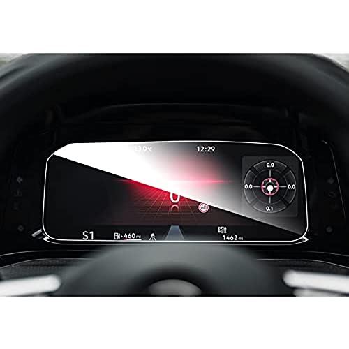 ruiya 強化ガラス フォルクスワーゲン専用 新型 ゴルフ8 golf8 メーター メーターパネル 保護フィルム 10.25インチ 汚れ防止 9H キズ防止 カスタムパーツ ゴルフ8 メーター