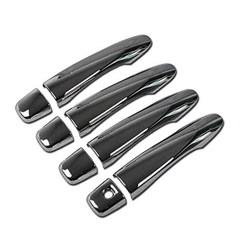 Ruiq 日産 新型 ノート e13 専用 外装 アウタードアハンドルカバー ノブ フルカバータイプ Nissan NOTE E-Power 専用設計 (クロームメッキ スマートキー入力ボタン穴がありません)