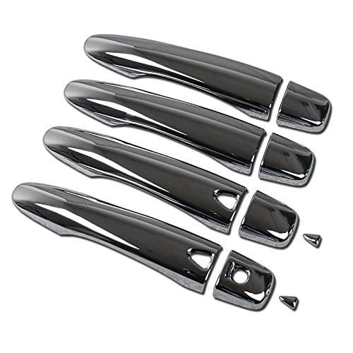 Ruiq 日産 新型 ノート e13 専用 外装 アウタードアハンドルカバー ノブ フルカバータイプ Nissan NOTE E-Power 専用設計 (クロームメッキ スマートキー入力ボタン穴があります)