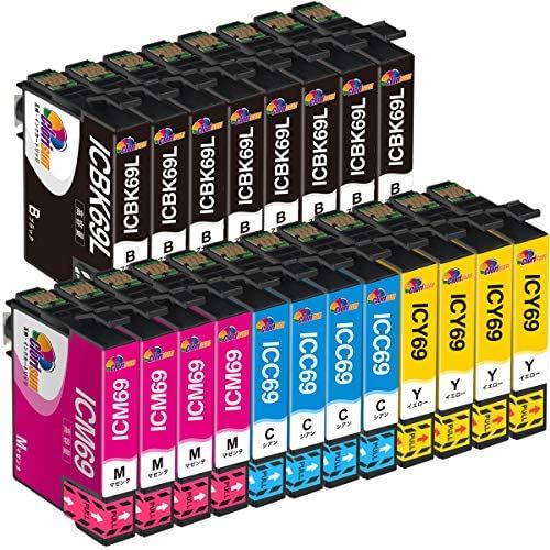 Epson用 エプソン 互換インクカートリッジ IC4CL69L IC69L 互換インク IC69 4色x 4セット+ICBK69L×4(計20個入り)対応機種:PX-105 PX-045A PX-046A PX-505F PX-405A PX-435A【Clorisun】 Epson用 エプソン 互換インクカートリッジ IC4CL69L IC69L 互換インク IC69 4色x 4セット+ICBK69L×4(計20個入り)対応機種:PX-105 PX-045A PX-046A PX-505F PX-405A PX-435A【Clorisun】