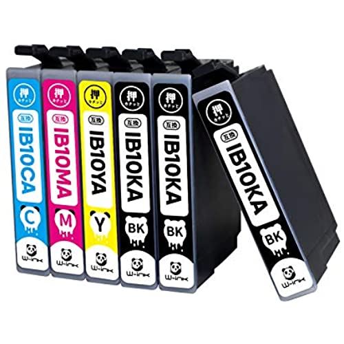 【W-ink】Epson用 エプソン インクカートリッジ IB10CL4A カードケース 互換 インク 6本パック (4色セット+黒2本) 残量表示/個別包装/ 対応機種:EW-M530F 【W-ink】Epson用 エプソン インクカートリッジ IB10CL4A カードケース 互換 インク 6本パック (4色セット+黒2本) 残量表示/個別包装/ 対応機種:EW-M530F