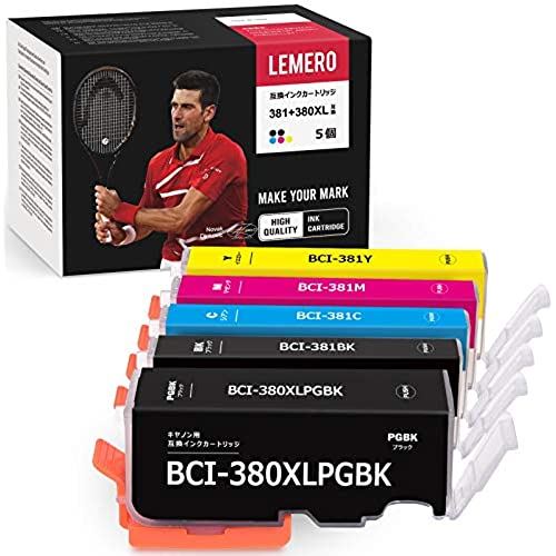 LEMERO BCI-381 380 BCI381 インク キャノン CANON 互換インク BCI381 BCI380 5色セット 対応機種:TS8430 インク TR7530 インク TR703 インク TR8630 ... 380XLBKのみ大容量 LEMERO BCI-381 380 BCI381 インク キャノン CANON 互換インク BCI381 BCI380 5色セット 対応機種:TS8430 インク TR7530 インク TR703 インク TR8630 ... 380XLBKのみ大容量