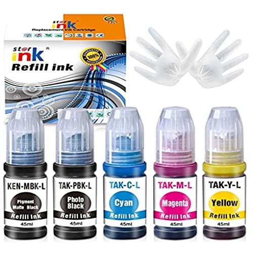 エプソン 対応 KETA-5CL TAK-4CL ケンダマ タケトンボ Epson 互換インク KEN-MB + TAK-4CL 5色パック （MB/PB/C/M/Y） KEN TAK 互換インクボトル EW-M752T EW-M752T1 EW-M752TB EW-M754TW EW-M754TB 大容量 残量表示機能 個包装 starink製