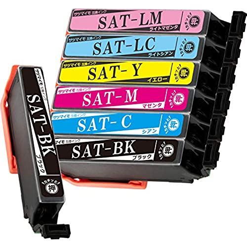 エプソン用 サツマイモ SAT 互換インク 6色セット+ ブラック 1本 SAT-6CL互換 SAT-BK互換 EP-712A EP-713A EP-812A EP-813A