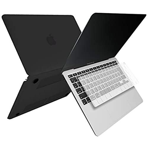 MS factory MacBook Air 13 2020 用 ケース カバー ＋ 日本語 キーボードカバー マックブック エアー 13インチ ハードケース Air13 Retina M1 A2337 A2179 Touch ID 全14色 マット加工 ブラック 黒 RMC series RMC-SETA13r20-MBK